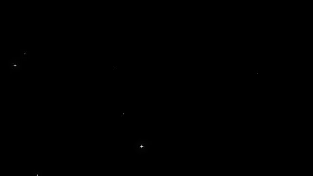 twinkling stars animation overlay, glowing sparkle effect on transparent alpha channel background 