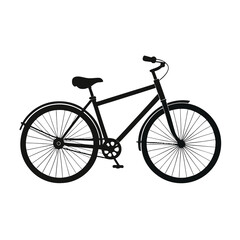 bicycle isolated on white background