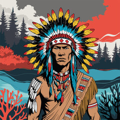 Indian fighter vector