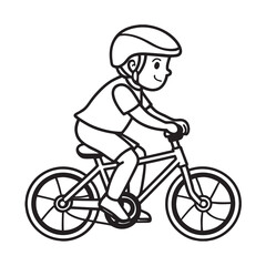 boy on bicycle