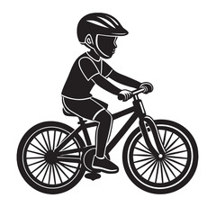 silhouette of a cyclist