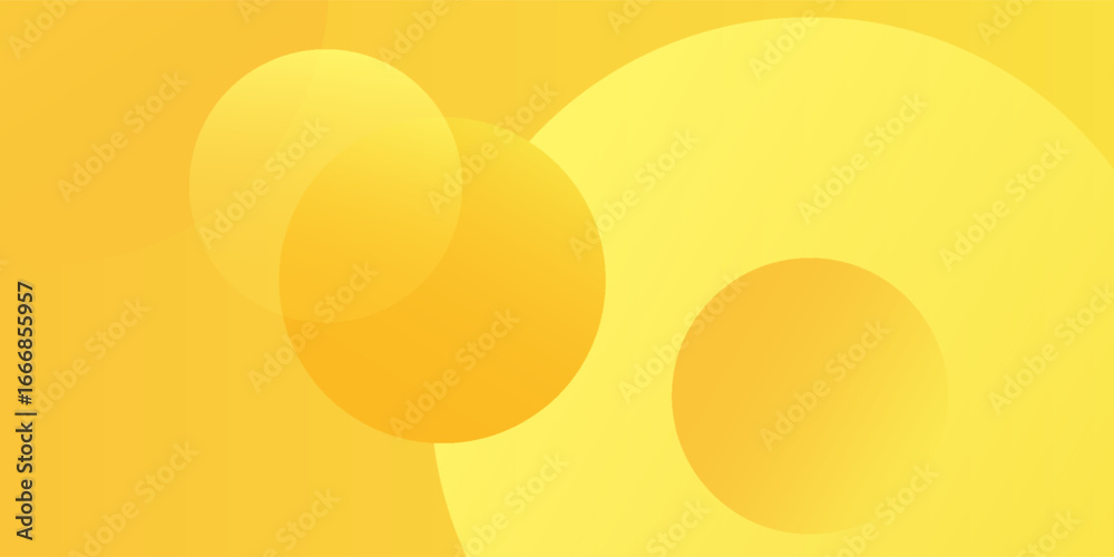 Wall mural fluid yellow gradient shapes composition. for presentation design simple element