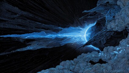 Cosmic burst, ethereal celestial event