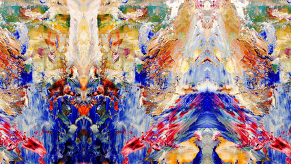 Abstract art background . Hand painting artwork on canvas .