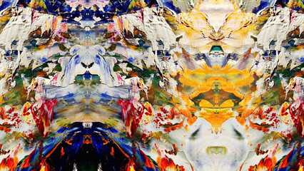 Abstract art background . Hand painting artwork on canvas .