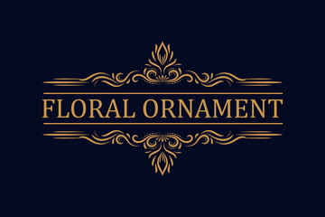 Luxury artistic floral ornament design 