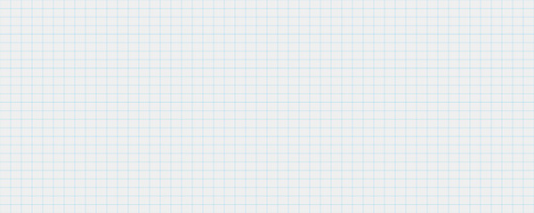 White notebook sheet with blue grid banner