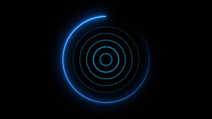 Abstract radio waves signal icon illustration concept background. Radar signal icon background.