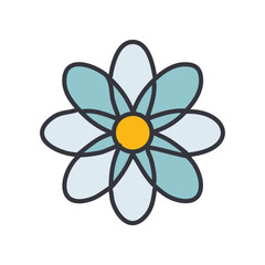 Minimalist Flower Vector Line Art