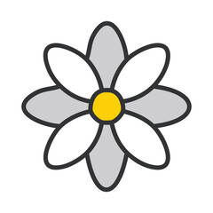 Minimalist Flower Vector Line Art