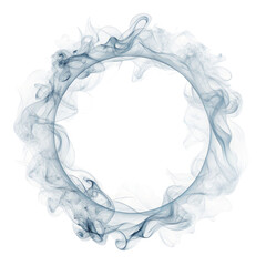 Abstract Smoke Ring Circular Design, Isolated on Transparent Background, Smoke Art, Graphic Element, Smoke, Ring, Design