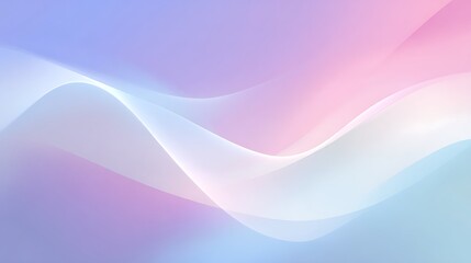 Soothing Pastel Waves Abstract Background with Gentle Light Flowing Gracefully