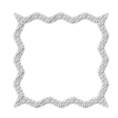 White beautiful vintage frame on a white background. JPG, 300 DPI.