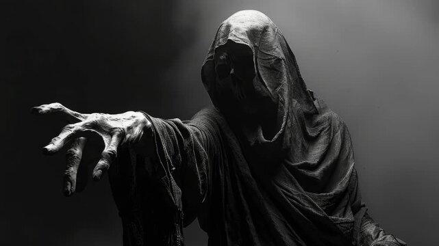 Person in Hooded Cloak