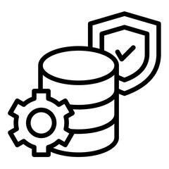 Data-Protection lineal Icon