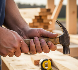 carpenter with hammer