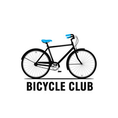 Fototapeta premium Cycling Club Logo: A Simple, Elegant Bicycle Design, Symbolizing Freedom, Community, and the Spirit of the Ride.