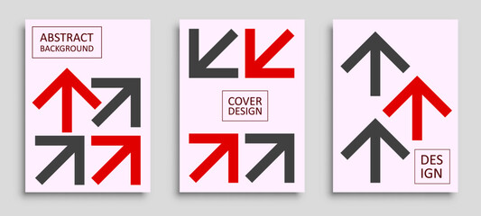 Business mockup design set. Concept of growth, business vision, goals realization, success achievement. Abstract modern business poster template. Layout backdrop for banner, cover or flyer