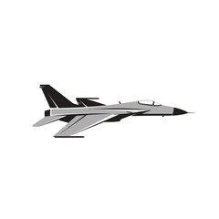 Fighter jet illustration logo vector plane transportation soldier