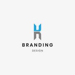 Minimalist NK brand logo template