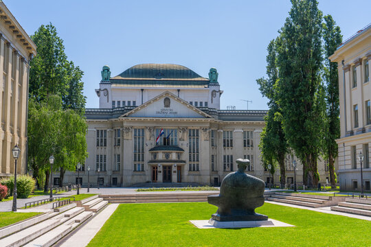 Zagreb, Croatia, 2 may 2025 - Croatian State Archives (Hrvatski drzavni arhiv)