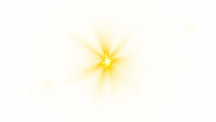 PNG transparent sunlight special lens flare light effect. Shiny overlay of magic starburst, gold light, Dynamic golden starburst or lens flare effect with radiating beams, shine, explosion,