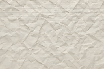 Subtle cream notebook paper texture with horizontal lines and gentle wrinkles for backgrounds and design