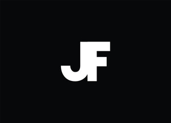 JF logo Design Template Vector Graphic Branding Element.