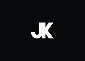 JK logo Design Template Vector Graphic Branding Element.