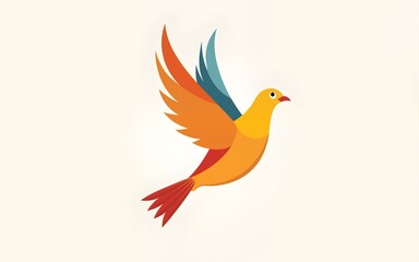 Human Rights Day Logo Featuring Peaceful Dove Illustration. High quality