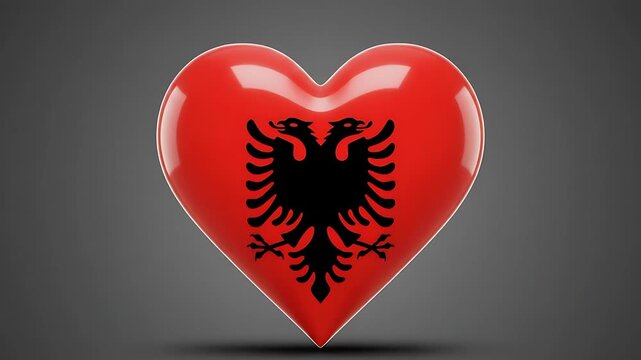 Albanian Pride: A Heartfelt Patriotic Symbol Celebrating Albanian Identity and Heritage