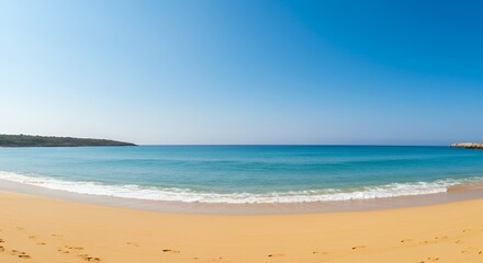 Obraz premium Top view of a modern wooden office desk workspace with a laptop, coffee cup, and supplies, featuring ample copy space