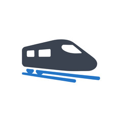 Maglev High-Speed Rail Icon