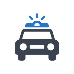 Emergency Response Police Car Icon