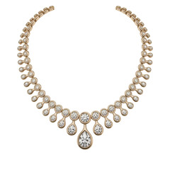 Obraz premium pearl necklace isolated on white