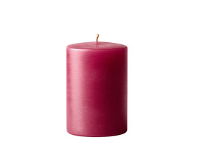 Red candle on a transparent background