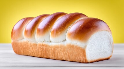 Freshly Baked Loaf of Bread on Table