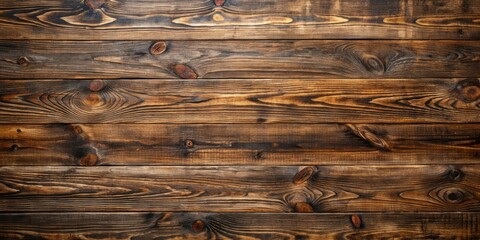 Naklejka premium Dark Brown Rustic Wood Planks Background Texture Image
