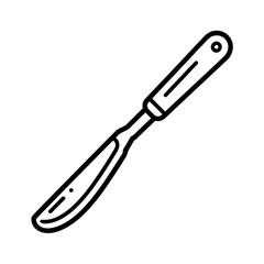 Fototapeta premium Scalpel line art coloring page design