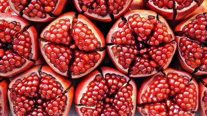 pomegranate seed background