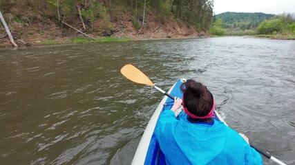 Experience the thrill of kayaking on a serene river surrounded by lush greenery and stunning nature. Ideal for outdoor enthusiasts and nature lovers seeking excitement and new adventures