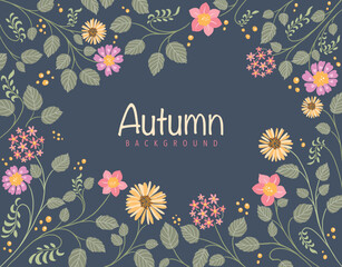 Autumn Greetings and seasonal Festive background template