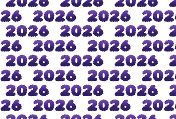 Colorful 2026 Pattern Background Design