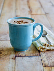 hot chocolate made with butter and chocolate shavings