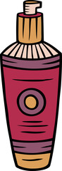 Cartoon Doodle Cosmetic Lotion Bottle