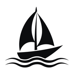 sailing boat vector illustration
