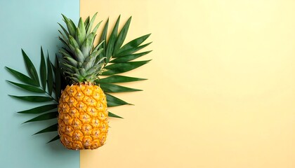 Ripe Pineapple Tropical Summer Fruit.