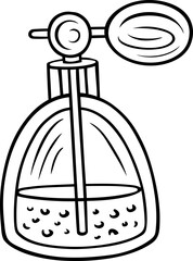 Cartoon Doodle Vintage Perfume Bottle