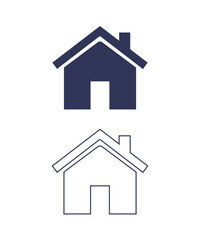 house icon on white background