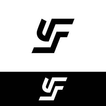 A modern, minimalist logo design featuring the stylized letters "UF" in a bold, geometric style.